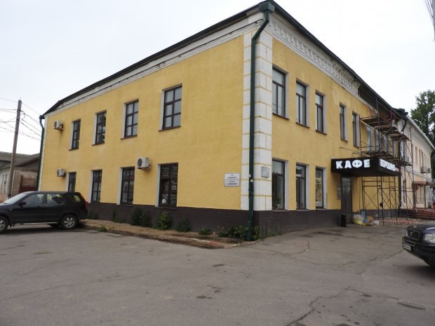В Можайске на здании ресторана «Бородино» начали ремонт фасада