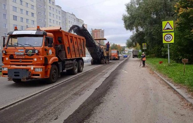 В Можайске начался ремонт улицы Дмитрия Пожарского 