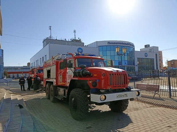 Во Дворце спорта «Багратион» прошли пожарные учения 