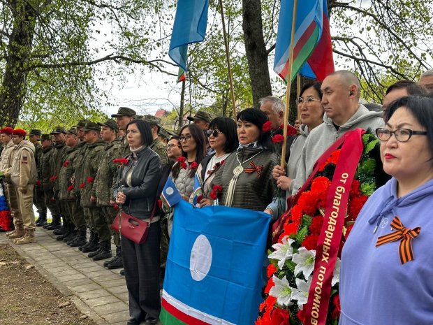 В деревне Ельня Можайского округа почтили память воинов-якутов